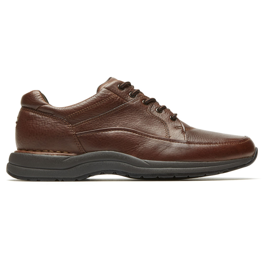 Rockport Mens Edge Hill 2 Lace-to-Toe - Lace Up Brown - UHB905231